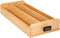Koffie cup/capsule houder/dispenser lade bamboe hout/metaal geel 30 capsules - Koffiecups ladekastje Nespresso/dolce Gusto