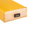 Koffie cup/capsule houder/dispenser lade bamboe hout/metaal geel 30 capsules - Koffiecups ladekastje Nespresso/dolce Gusto