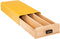 Koffie cup/capsule houder/dispenser lade bamboe hout/metaal geel 30 capsules - Koffiecups ladekastje Nespresso/dolce Gusto