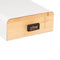 Koffie cup/capsule houder/dispenser lade bamboe hout/metaal wit 30 capsules - Koffiecups ladekastje Nespresso/dolce Gusto