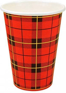 Koffiebeker karton 180cc / 7.5 oz | Schotse Ruit | 180 ml | Doos 2500 stuks