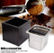 Koffiedik Doos - Uitklopbak - Vierkante Koffiedik Container - Roestvrij Staal - Koffie Gemalen Bak - Houten Doos Koffie - Koffie Accessoires voor Kantoor, Thuis