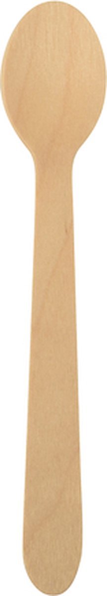 Koffielepel Papstar 110mm hout