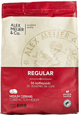 Koffiepads Alex Meijer regular 36 stuks