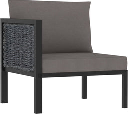 vidaXL - Hoekbank - sectioneel - met - rechterarmleuning - poly - rattan - antraciet