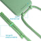 imoshion Hoesje Geschikt voor iPhone Xs / X Hoesje Met Koord - imoshion Color Backcover met afneembaar koord - Groen