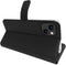 Valenta iPhone 14 - Book Case - Handgemaakt volnerf leder met kaartsleuven - Zwart