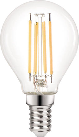 Kogellamp - E14 - 3.5W - Extra Warm Wit - 2700K - Dimbaar - Filament - Helder