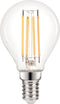 Kogellamp - E14 - 3.5W - Extra Warm Wit - 2700K - Dimbaar - Filament - Helder