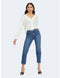 VILA VILUCY LS SHIRT - Doorknoop blouse - V-hals - M