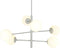 Plafondlamp DKD Home Decor 96 x 73 x 50 cm Kristal Metaal Wit 50 W