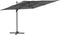 vidaXL - Zweefparasol - met - aluminium - paal - 400x300 - cm - antracietkleurig