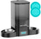 Jake and Jacky Automatische Voerbak - Voerautomaat - 5L - 2 RVS Voerbakken - 2 Slowfeeders - Zwart