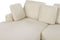 KOHLO - Hoekbank - Lichtbeige - Rechtszijdig - Stof