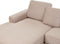 KOHLO - Hoekbank - Taupe - Rechtszijdig - Stof