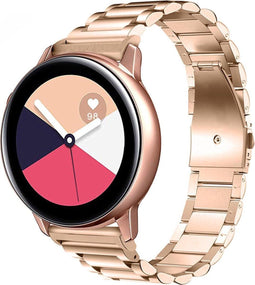 imoshion Bandje met Horlogeband inkorter - Geschikt voor Samsung Galaxy Watch Active 2 (44mm), Samsung Galaxy Watch Active 2 (40mm), Samsung Galaxy Watch (42mm), Samsung Galaxy Watch 40 mm, Samsung Galaxy Watch 3 41mm - imoshion Stalen bandje - Roze