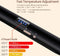 stijltang, professionele titanium stijltang met digitaal LCD-scherm, dubbele spanning, direct opwarmende stijltang voor alle haartypes