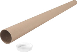 Koker | Karton | met dop | rond | Ø 50mm | 1000mm | bruin | 52 stuks