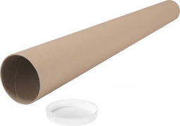 Koker | Karton | met dop | rond | Ø 70mm | 680mm | bruin | 27 stuks