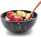 Kokoskommen met eetstokjes - Set van 2 - zero waste - handgemaakt - duurzaam cadeau - geschenkdoos - coconut bowl