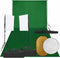 vidaXL - Fotostudioset - met - verlichtingsset, - achtergrond - en - reflector