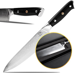 Koksmes damaststaal - Elegance serie - VG-10 Japans damascus - 67 lagen staal - VDN