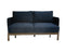 KOLBE 2 SEATER SOFA (000314) - STEEL NAVY BLUE