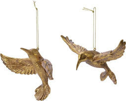Kolibrie plastic hang goud