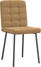 vidaXL - Eetkamerstoelen - 2 - st - fluweel - bruin