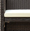 vidaXL - 4-delige - Loungeset - met - kussens - poly - rattan - bruin
