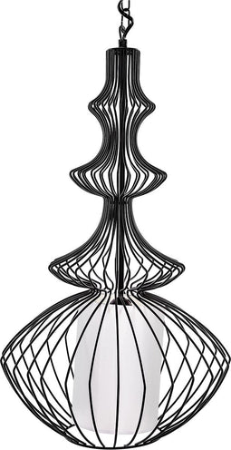 KOLVA - Hanglamp - Zwart - Metaal