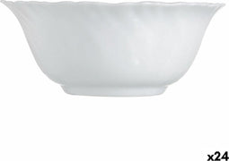 Kom Luminarc Feston Wit Glas (12 cm) (24 Stuks)