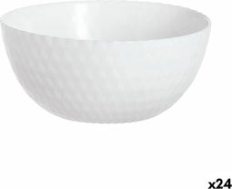 Kom Luminarc Pampille Wit Glas (13 cm) (24 Stuks)