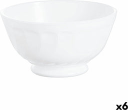 Kom Luminarc Trianon Ontbijt Wit Glas (13 cm) (6 Stuks)