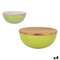 Kom Percutti Legno percutti Groen Bamboe Met deksel (4 Stuks)