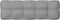 vidaXL - Palletkussen - 120x40x12 - cm - stof - grijs