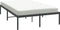 vidaXL - Bedframe - metaal - zwart - 135x190 - cm