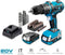 Koma Tools Accu Klop-/Schroefmachine 20V - Incl. 2x 20V Li-ion accu's, bitjes, boren & Opbergkoffer