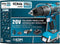 Koma Tools Accu Klop-/Schroefmachine 20V - Incl. 2x 20V Li-ion accu's, bitjes, boren & Opbergkoffer