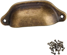 Komgreep - Brons 83mm - Inclusief Schroeven - Meubelknop en Deurknop - Landelijk en Industrieel Design - Metaal - Robuust en Strak Meubelbeslag