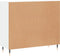 vidaXL - Dressoir - 90x34x80 - cm - bewerkt - hout - wit