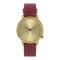 Komono Estelle Classic Burgundy KOM-W2452 - Horloge - 35 mm - Leer - Rood