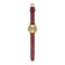 Komono Estelle Classic Burgundy KOM-W2452 - Horloge - 35 mm - Leer - Rood
