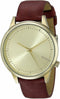 Komono Estelle Classic Burgundy KOM-W2452 - Horloge - 35 mm - Leer - Rood