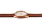 Komono Estelle Cutout Cognac horloge dames - bruin - messing