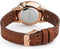Komono Estelle Cutout Cognac horloge dames - bruin - messing