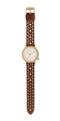Komono Estelle Cutout Cognac horloge dames - bruin - messing