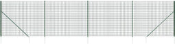 vidaXL - Draadgaashek - met - grondankers - 1,4x10 - m - groen