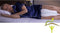Konbanwa pillow Leg, ovaal ergonomisch kniekussen – zijslaap kussen van traagschuim - wigkussen, beenkussen,