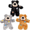 Kong Cat Softies Patchwork Bear - Kauwspeelgoed - 168mm x 97mm x 51mm - Multi
